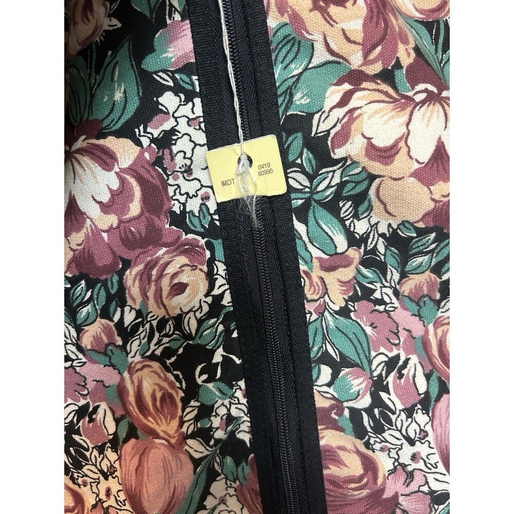 Vintage Floral Garment Bag Taiwan 48x19.5 Zippered Dress Clothes Travel Storage - Picture 8 of 15